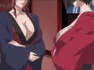 Exceptional hentai kecantikan menghisap dan melompat besar zakar/batang