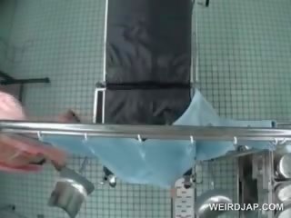 Marvellous Asian Getting Pussy Checked At The professor Squirts