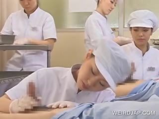 Japanese Nurse Slurping Cum Out Of sexually aroused member