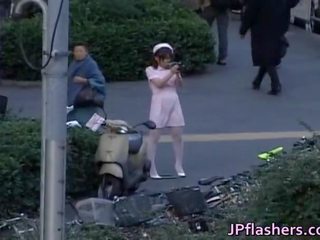 Naughty Asian girl Is Pissing In Public